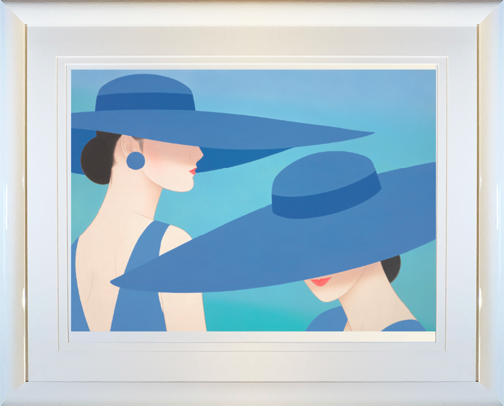 鶴田一郎、【アフタヌーン　パーティー（ブルー）】、希少な額装用画集より アフタヌーンパーティー（ブルー） | 鶴田一郎アートストア ICHIRO